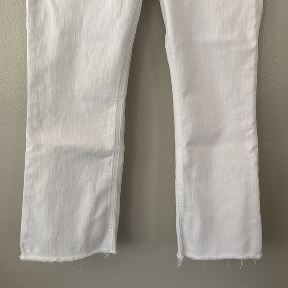 J Crew Demi Boot Crop Jean - White with Raw Hem - Picture 3 of 7